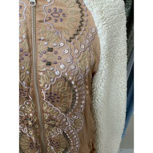 Free People Jackets & Coats - Free People Embroidered Sherpa Wicked Games Jacket Free People Jackets & Coats - Free People Embroidered Sherpa Wicked Games Jacket